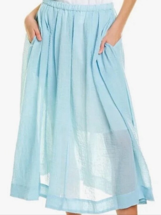 Donna Karan Dresses & Skirts - Donna Karan New York Gauzy Midi Skirt Blue XL